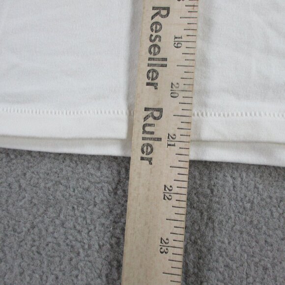 SKIMS Cotton Jersey Long Sleeve Scoop Neck T Shirt Womens Medium Marble Top NWT - Picture 8 of 9